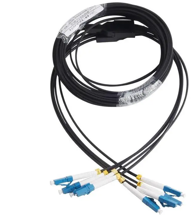 Main image of 4 Core UPC LC to LC Single-Mode Fiber Patch Cable for Indoor 10m | 0.3dB Insertion Loss, 500+ Mating Cycles, Flexible Jacket, for FTTH
