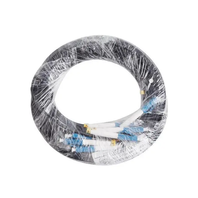 Alt view image 4 of 5 - 4 Core UPC LC to LC Single-Mode Fiber Patch Cable for Indoor 10m | 0.3dB Insertion Loss, 500+ Mating Cycles, Flexible Jacket, for FTTH
