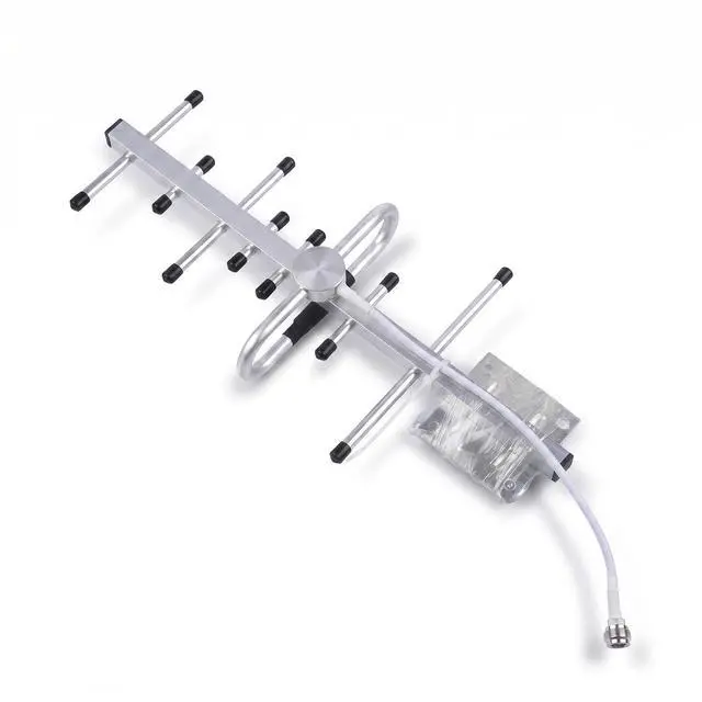 Main image of 10dBi 2G/3G/4G Outdoor Yagi Antenna 698-2700MHz N-Type Female Connector 50 | 50; RG58/50-3 RF Coaxial Cable; For Communication