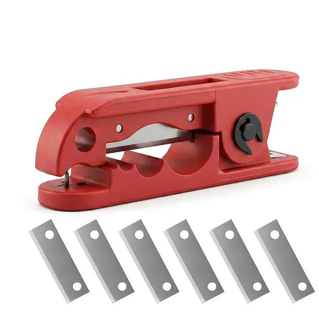 Main image of 1PCS Cable Wire Stripper + 6PCS Blades, Electrician Wire Stripping Tools | SK4 Steel Blade, For 4-240mm², Circular & Longitudinal stripping, Nylon Housing, For PVC Rubber Insulated Cables