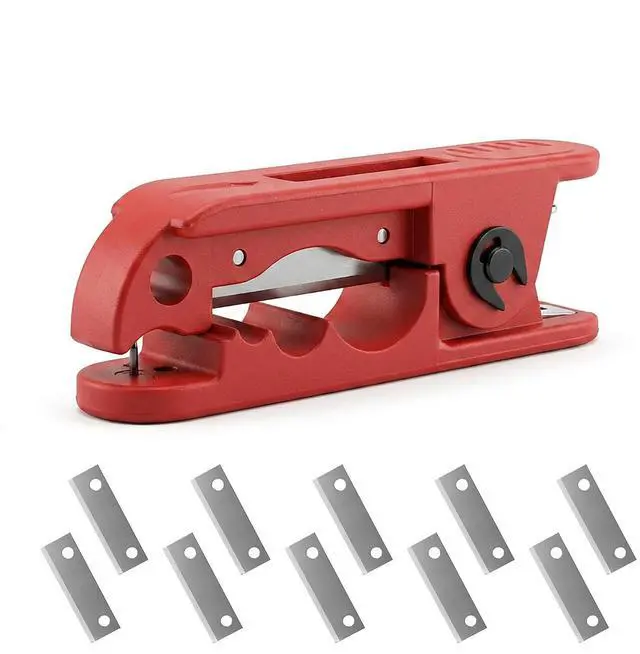Main image of 1PCS Cable Wire Stripper + 10PCS Blades, Electrician Wire Stripping Tools | SK4 Steel Blade, For 4-240mm², Circular & Longitudinal stripping, Nylon Housing, For PVC Rubber Insulated Cables