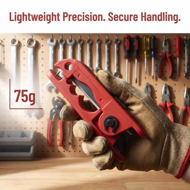 Alt view image 7 of 7 - 1PCS Cable Wire Stripper + 4PCS Blades, Electrician Wire Stripping Tools | SK4 Steel Blade, For 4-240mm², Circular & Longitudinal stripping, Nylon Housing, For PVC Rubber Insulated Cables
