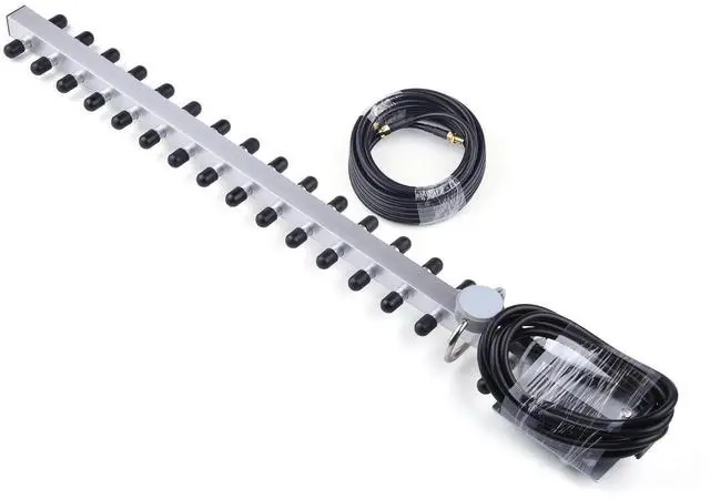 Main image of 2.4GHz 25dBi 2400-2500MHz Outdoor Yagi Antenna with 5m Extension Cable | Impedance 50; Max 30W; for Communication