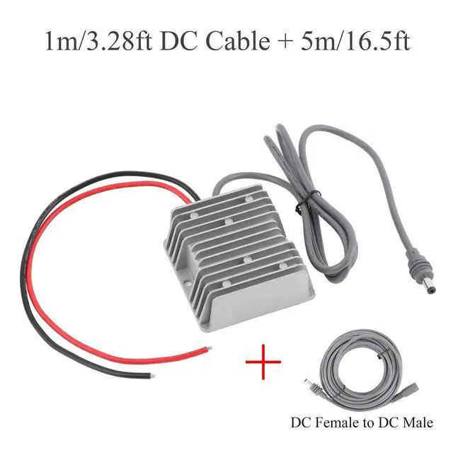 Alt view image 2 of 7 - DC 12V 24V to 57V Converter for Starlink Gen3+5m DC Male to Female Cable | MAX 4.5A 256.5W;Aluminum Shell;High Efficiency;30,000-hour lifespan; Protection Funtion; For Car, Truck, RV, Golf Cart, Ship