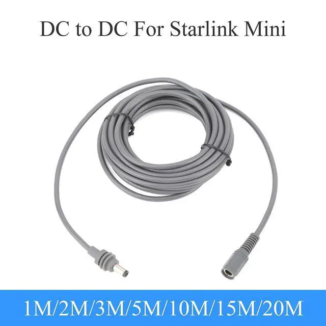 Alt view image 2 of 7 - for Starlink Mini DC Extension Power Cable DC Male to Female 5m/16.40ft | 30V 2A 60W Rated, plug and play, Copper Conductor, flexible rubber jacket, Indoor/Outdoor, for Starlink Mini