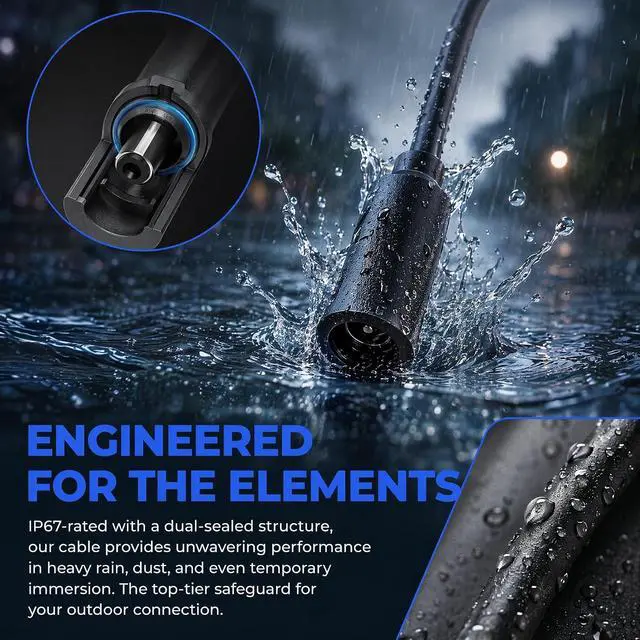 Alt view image 3 of 7 - 1PCS for Starlink Mini Power Cable Adapter DC Female to DC Female 20cm | IP67 waterproof, Plug-and-Play, PVC Build, Secure Connection, Portable