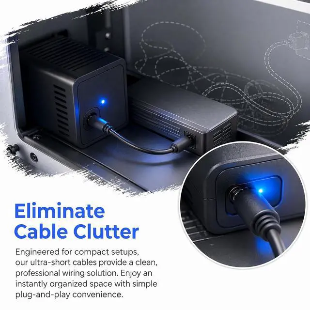 Alt view image 6 of 7 - 1PCS for Starlink Mini Power Cable Adapter DC Female to DC Female 20cm | IP67 waterproof, Plug-and-Play, PVC Build, Secure Connection, Portable