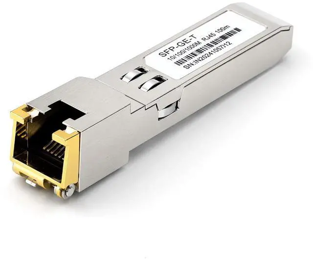 Main image of 1.25G SFP to RJ45 Transceiver Module, Gigabit Copper SFP Module (1PCS) | 10/100/1000Mbps Adaptive, Hot Pluggable, High Compatibility