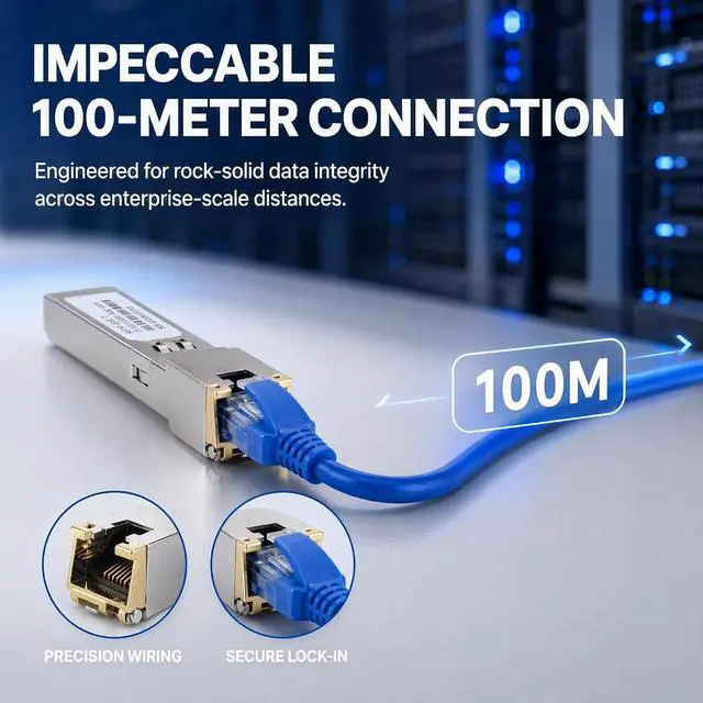 Alt view image 3 of 7 - 1.25G SFP to RJ45 Transceiver Module, Gigabit Copper SFP Module (2PCS) | 10/100/1000Mbps Adaptive, Hot Pluggable, High Compatibility