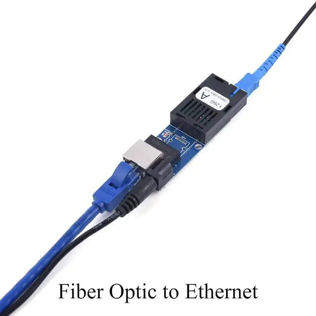 Alt view image 7 of 7 - 1Pair Mini Gigabit Fiber Optical Media Converter 10/100/1000Mbps | Auto-Negotiation; Single-mode 3Km; SC/UPC,SC/APC Port; 1.25G Speed; 1550nm Wavelength; No Power Adapter
