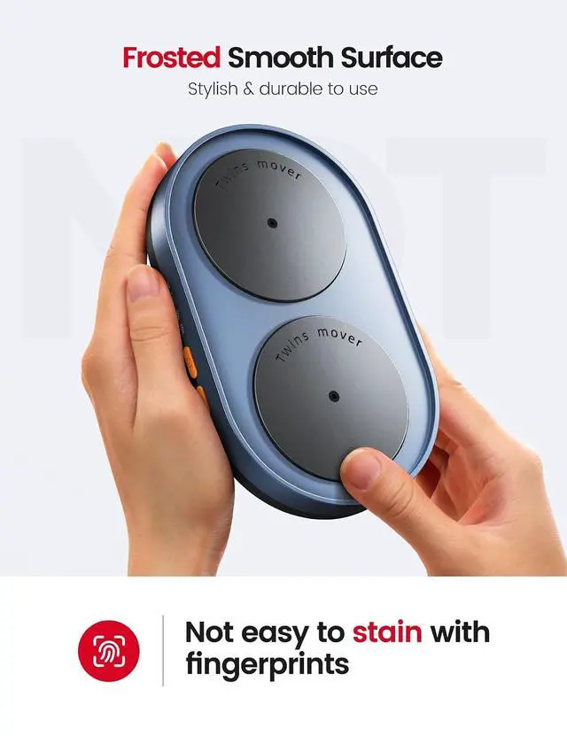Alt view image 5 of 7 - Dual Turntable Mouse Mover, Turbo 3 Mouse Jiggler with Adjustable Intervals, ON/Off Switch, Undetectable & Noiseless Mouse Shaker Simulate Realistic Mouse Movement for Secure Computer Activity
