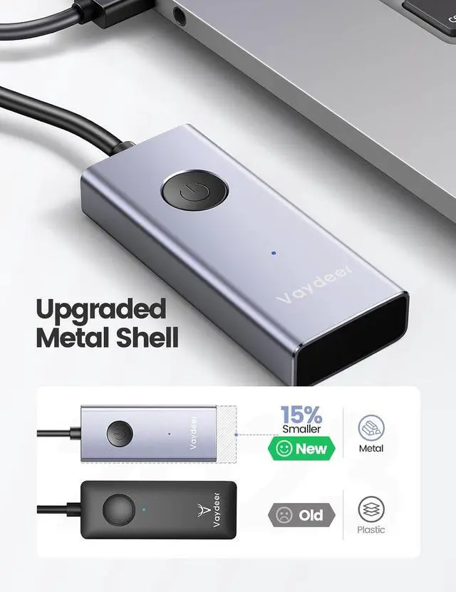 Alt view image 4 of 7 - Metal USB Mouse Jiggler, S4 Mouse Mover with ON/Off Switch,Simulate Movement to Prevent The Computer from Entering Sleep Mode,Plug-and-Play,Driver-Free