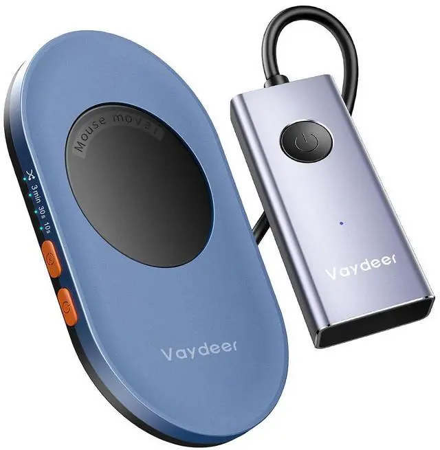 Main image of Ultra Slim Mouse Mover, Air 3 Mouse Jiggler Metal USB Mouse Jiggler, S4 Mouse Mover with ON/Off, Undetectable & Noiseless, Simulates Realistic Mouse Movement, Driver-Free,Keeps PC Active
