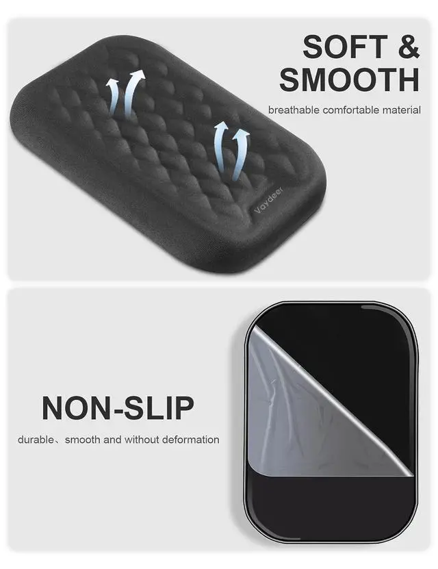 Alt view image 7 of 7 - Ergonomic Wrist Rest Pad, 2 Pcs Armrest Pad Elbow Rest Padded, Relieve Elbow Pain Computer Arm Rest Wrist Support Cushion Mouse Pad for Desk Office Gaming