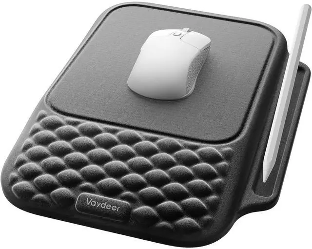 Main image of Mouse Pad with Wrist Rest Storage, Ergonomic Support Memory Foam | Non-Slip Cushioned Mouse Pad Provides Stable Wrist Support And Convenient Storage for Comfortable Home, Office And Gaming Use
