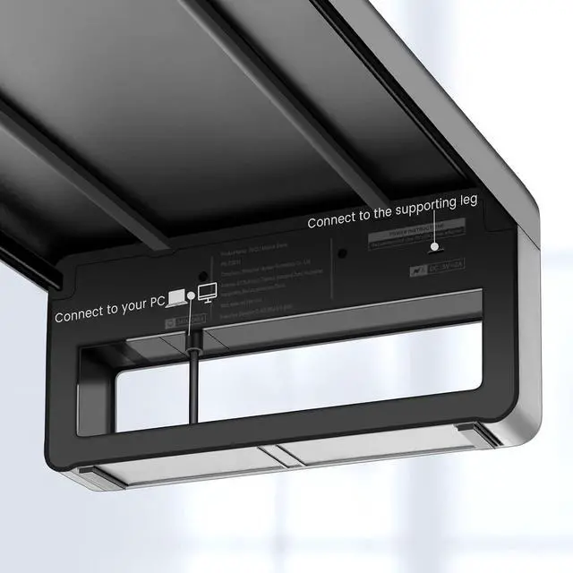 Alt view image 6 of 7 - Dual Monitor Stand Computer Riser with USB 3.0 Hub Ports, Double Metal Stand for 2 Computer, TV, PC, Printer, Multi Media Speaker, Multifunctional Desktop Organizer