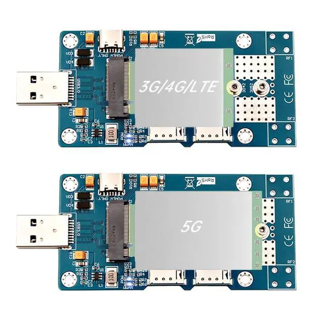Alt view image 7 of 7 - M.2 NGFF Key B to USB 3.0 Adapter with Auxiliary Power and Dual Nano SIM Card Slot for 3G/4G/5G Module