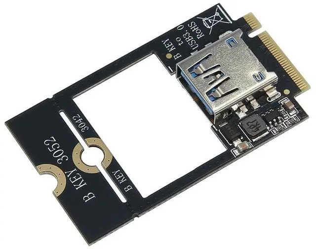 Alt view image 5 of 7 - WWAN 4G Network Module Adapter M.2 B Key to USB/Dual TF Expansion Card Support for 3042 3052 (M.2 B-Key to USB3.0)
