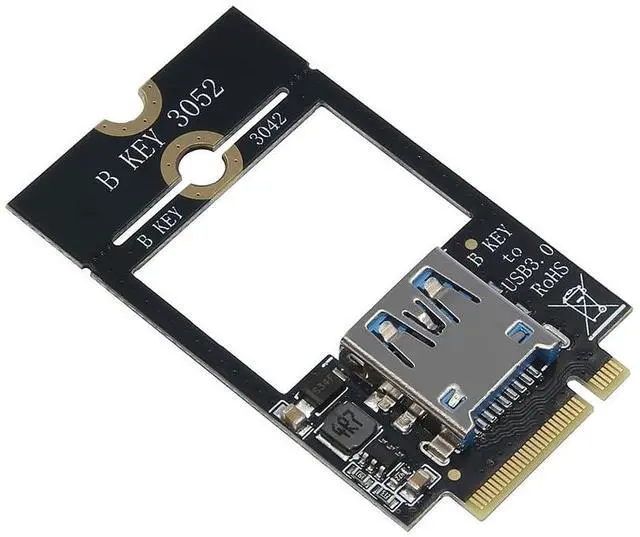 Alt view image 6 of 7 - WWAN 4G Network Module Adapter M.2 B Key to USB/Dual TF Expansion Card Support for 3042 3052 (M.2 B-Key to USB3.0)