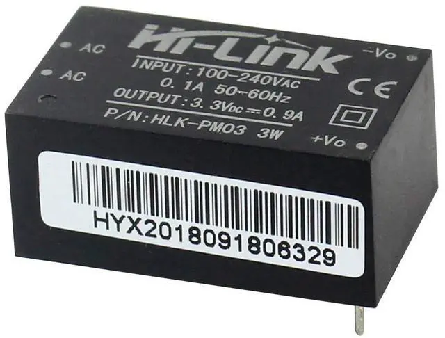 Main image of 5PCS Hi-link Power Supply Module HLK-PM03 AC-DC 220V to 3.3V Step Down Buck Isolated Intelligent Household Switch Converter