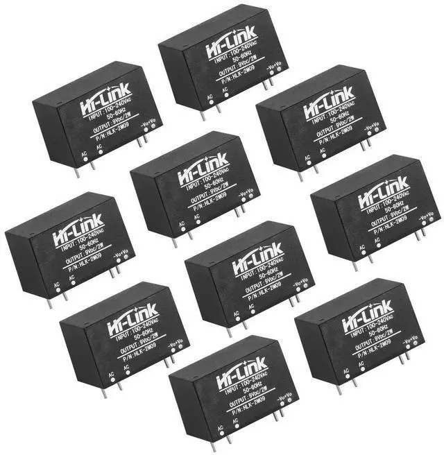 Main image of 10pcs Mini Step-Down Power Supply Intelligent Household Switch Power Module HLK-PM01 HLK-5M05 10M05 HLK-2M05 AC DC 220V to 5V/3.3V/12V (HLK-2M09 9V 2W)
