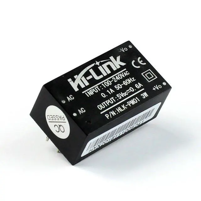 Alt view image 2 of 7 - 100 Pack HLK-PM01 AC-DC 220V to 5V Step-Down Power Supply Module Intelligent Household Switch Power Supply Module