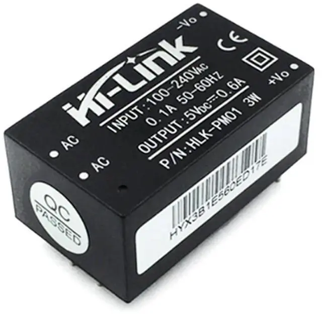 Main image of HLK-PM01 AC-DC 220V to 5V Step-Down Power Supply Module Intelligent Household Switch Power Supply Module (1 PCS)