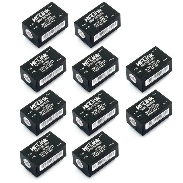Main image of 10pcs Mini Step-Down Power Supply Intelligent Household Switch Power Module HLK-PM01 HLK-5M05 10M05 HLK-2M05 AC DC 220V to 5V/3.3V/12V (HLK-5M12 12V 5W)