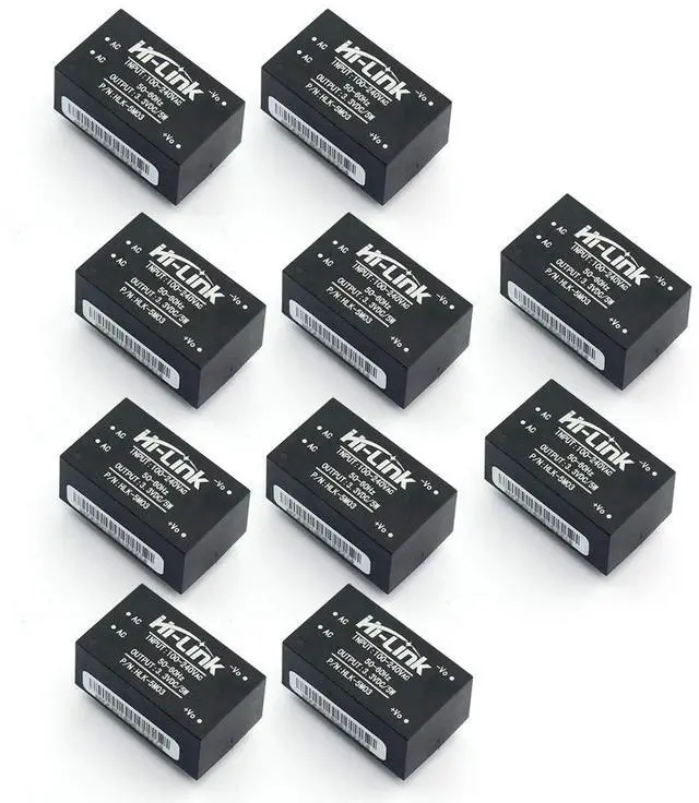 Main image of 10pcs Mini Step-Down Power Supply Intelligent Household Switch Power Module HLK-PM01 HLK-5M05 10M05 HLK-2M05 AC DC 220V to 5V/3.3V/12V (HLK-5M03 3.3V 5W)