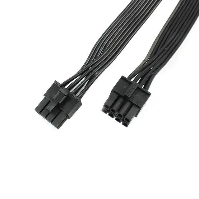 Alt view image 2 of 6 - Graphics Cable CPU 8Pin Power Supply Cable CPU 4+4pin Cables 18AWG 50cm/70cm for Great Wall Dragon Module 1250W (70cm)