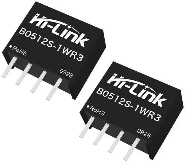 Main image of 1WR3 42mA-1W DC-DC DC 1500VDC Isolation Power Module 2Pcs with Sustainable Short-Circuit Protection (B0512S-1WR3)