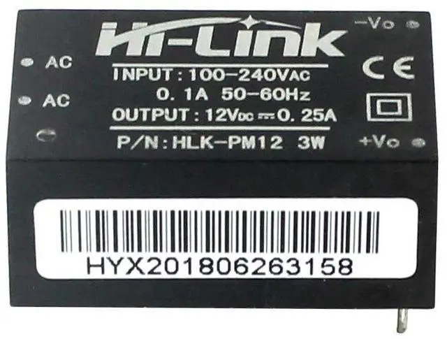 Main image of 10pcs Mini Step-Down Power Supply Intelligent Household Switch Power Module HLK-PM01 HLK-5M05 10M05 HLK-2M05 AC DC 220V to 5V/3.3V/12V (HLK-PM12 220V-12V)