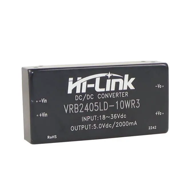 Main image of 24V to 5V 10W 2000mA DC to DC Isolated Power Module 5v/12v/15v/24v DCDC Switching Power Module (10D2405B,1 Pcs)