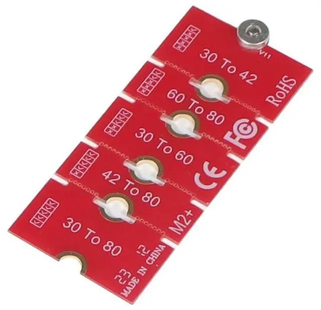 Main image of NGFF NVME M2 M2PLUS 2230 to 2280 Adapter Card 2230, 2242, 2260, 2280 Extended Transfer Long Size Change for M.2 U.2 M3 M.3 SSD (1Piece)
