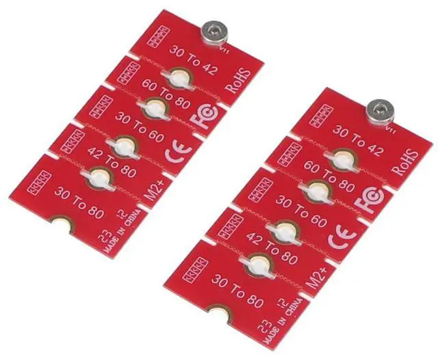 Main image of NGFF NVME M2 M2PLUS 2230 to 2280 Adapter Card 2230, 2242, 2260, 2280 Extended Transfer Long Size Change for M.2 U.2 M3 M.3 SSD (2Pcs)