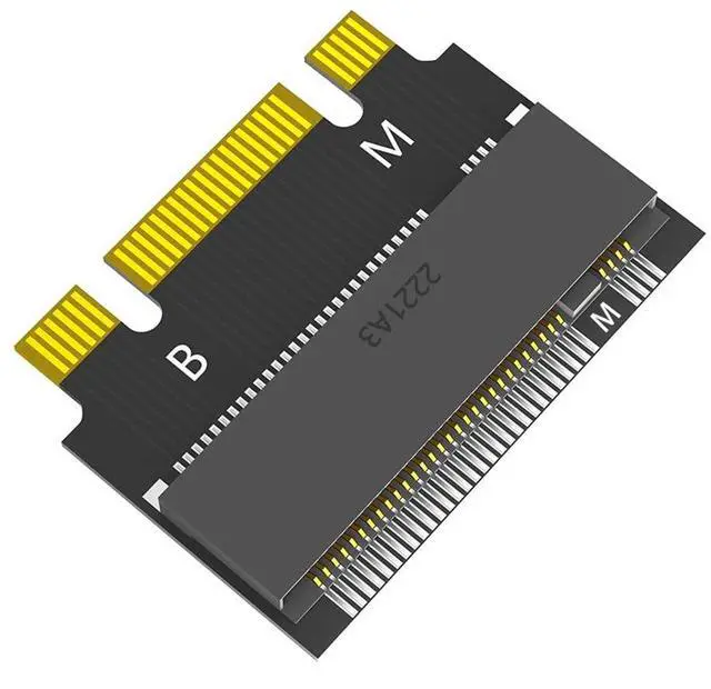 Main image of M.2 NVME M-Key B+M 2230 to 2242 SATA-Bus SSD Extension Adapter Card Compatible with ThinkPad X270 X280 T470 T480 L480 T580 Serials (2230 to 2242)