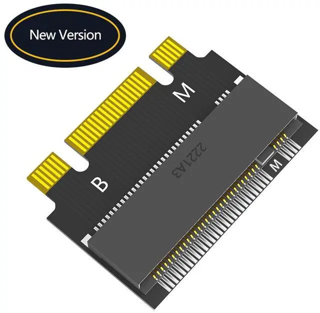Alt view image 6 of 7 - M.2 NVME M-Key B+M 2230 to 2242 SATA-Bus SSD Extension Adapter Card Compatible with ThinkPad X270 X280 T470 T480 L480 T580 Serials (2230 to 2242) (Pack of 2)
