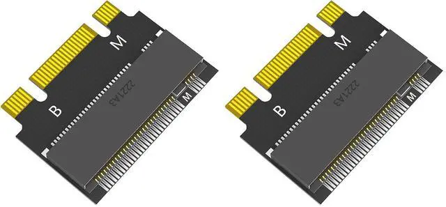 Main image of M.2 NVME M-Key B+M 2230 to 2242 SATA-Bus SSD Extension Adapter Card Compatible with ThinkPad X270 X280 T470 T480 L480 T580 Serials (2230 to 2242) (Pack of 2)