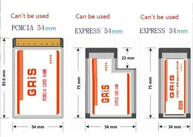 Alt view image 3 of 6 - 3 Ports Hidden Inside USB 3.0 to Expresscard 54mm USB3.0 Adapter Converter for Express Card Laptop Notebook PC