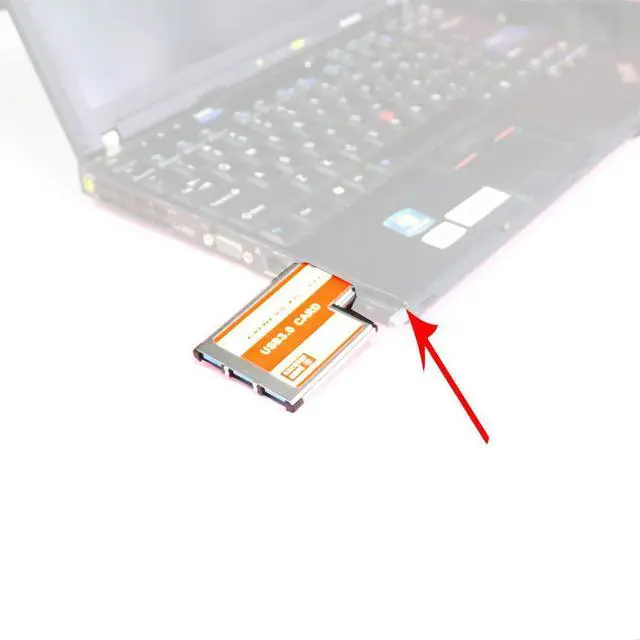 Alt view image 6 of 6 - 3 Ports Hidden Inside USB 3.0 to Expresscard 54mm USB3.0 Adapter Converter for Express Card Laptop Notebook PC