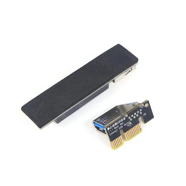 Alt view image 5 of 7 - Add On PCI Express X1 to X4 USB 3.0 Adapter Raiser Extender PCIE Riser Card USB3.0 PCI-E SATA Expansion Card