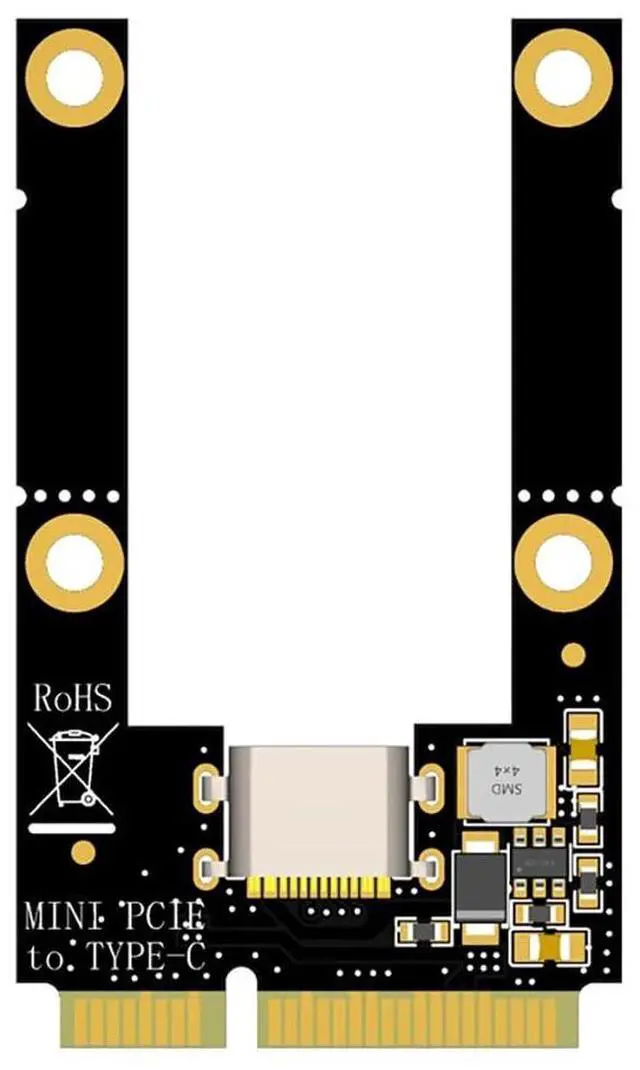Main image of Mini PCI to TF/USB-C Adapter Card Support for Laptop Card Reader Supports Half-Height Full-Height Application (MINI PCI-E to USB-C)
