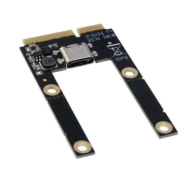 Alt view image 2 of 7 - Mini PCI to TF/USB-C Adapter Card Support for Laptop Card Reader Supports Half-Height Full-Height Application (MINI PCI-E to USB-C)