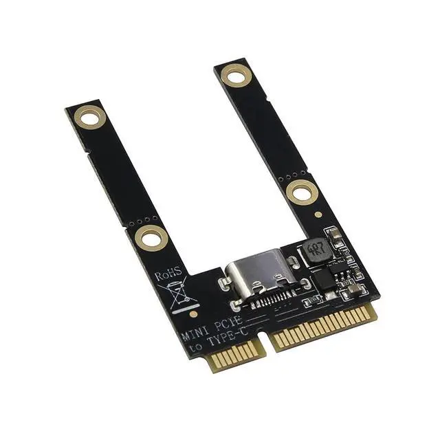 Alt view image 4 of 7 - Mini PCI to TF/USB-C Adapter Card Support for Laptop Card Reader Supports Half-Height Full-Height Application (MINI PCI-E to USB-C)