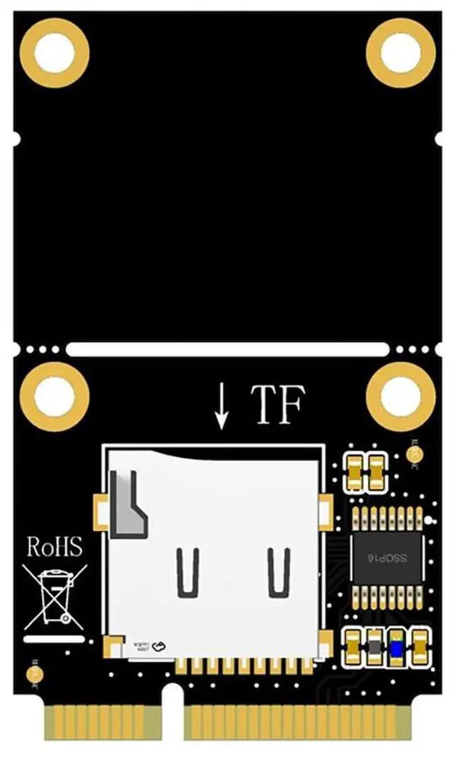 Main image of Mini PCI to TF/USB-C Adapter Card Support for Laptop Card Reader Supports Half-Height Full-Height Application (MINI PCI-E to Single TF)