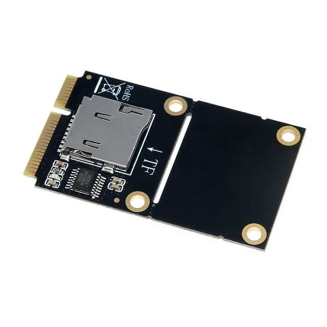 Alt view image 4 of 7 - Mini PCI to TF/USB-C Adapter Card Support for Laptop Card Reader Supports Half-Height Full-Height Application (MINI PCI-E to Single TF)