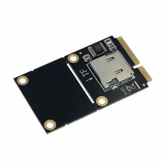 Alt view image 5 of 7 - Mini PCI to TF/USB-C Adapter Card Support for Laptop Card Reader Supports Half-Height Full-Height Application (MINI PCI-E to Single TF)