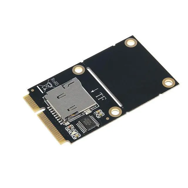 Alt view image 7 of 7 - Mini PCI to TF/USB-C Adapter Card Support for Laptop Card Reader Supports Half-Height Full-Height Application (MINI PCI-E to Single TF)