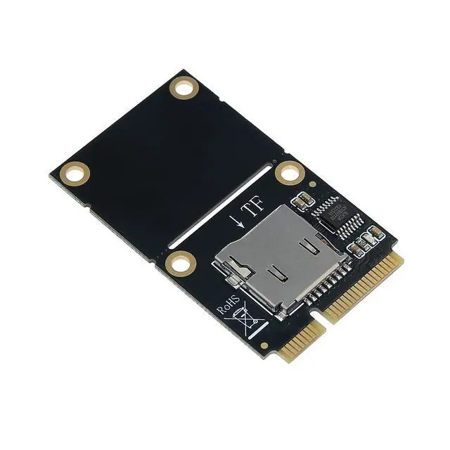 Alt view image 6 of 7 - Mini PCI to TF/USB-C Adapter Card Support for Laptop Card Reader Supports Half-Height Full-Height Application (MINI PCI-E to Single TF)