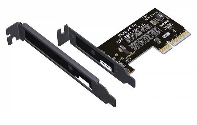 Main image of ADT-K993G PCIE 5.0 X4 to OCuLink SFF-8611 External Dock Adapter Compatible with NUC STX ITX Motherboard Mini PC (R29Q with Bracket)